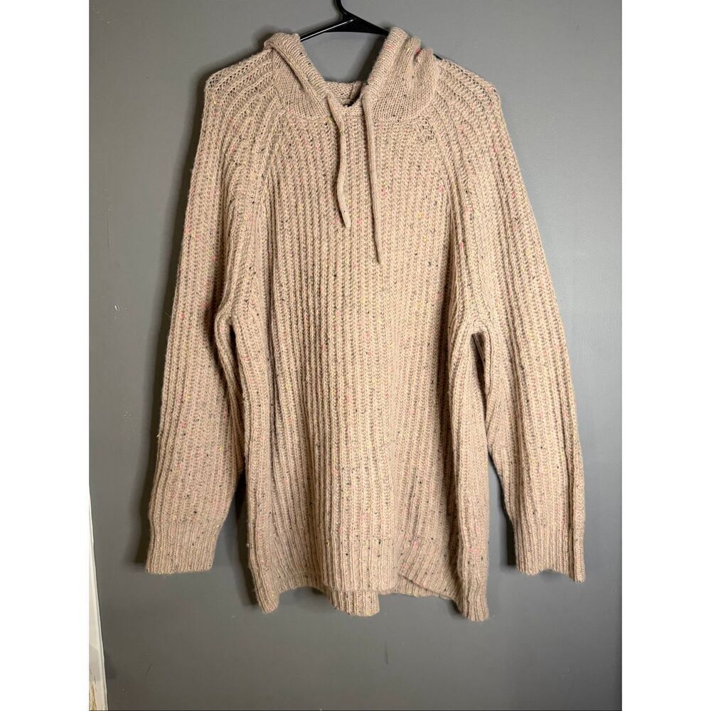AERIE Open Road Speckled Sweater Hoodie Womens Medium